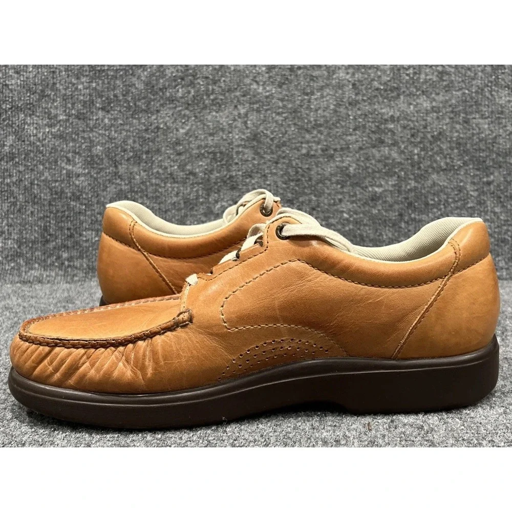 SAS Bout Time Lux Comfort Tan Leather Loafer Shoes Mens Size 12.5 N Orthopedic